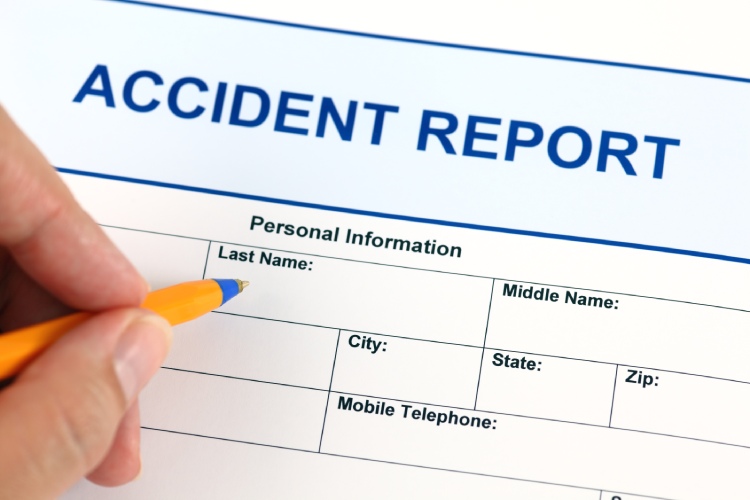 hand fill out dallas accident report